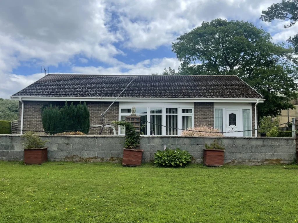 Before and after roof cleaning in Neath – stunning transformation